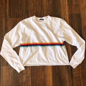 Brandy Melville rainbow crop top